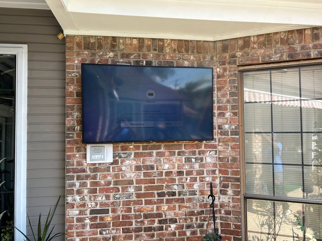 Tv mount on brick