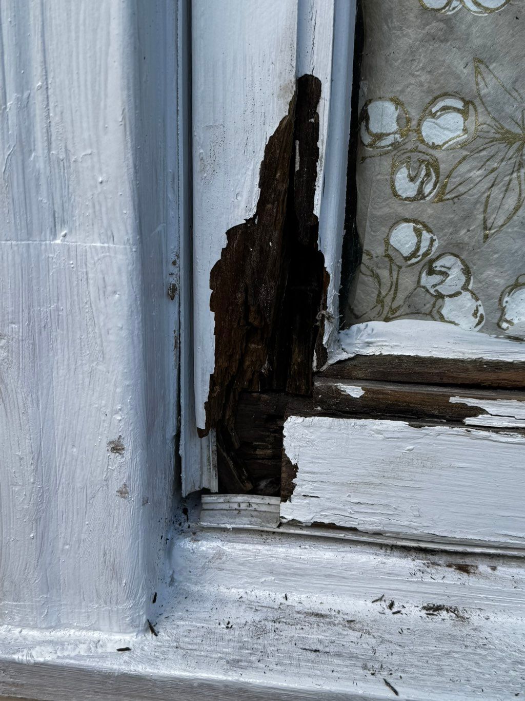 Old window rot.