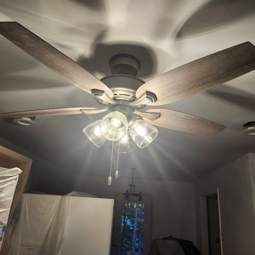 ceiling fan install