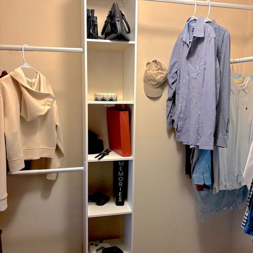 They did a great job upgrading my bedroom closet. 