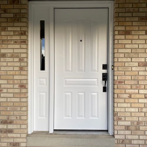 Steve did a great job on our front door! He instal