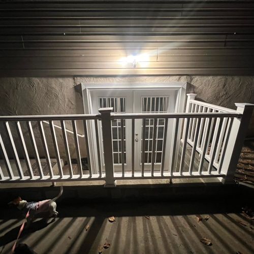 Amazing railing install… it looks amazing…