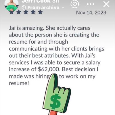 Avatar for Jai Resume Doctor-$185-Total Package:Pay Later!