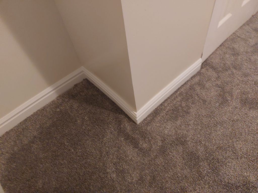 2' tall drywall patch, paint, and trim repair.