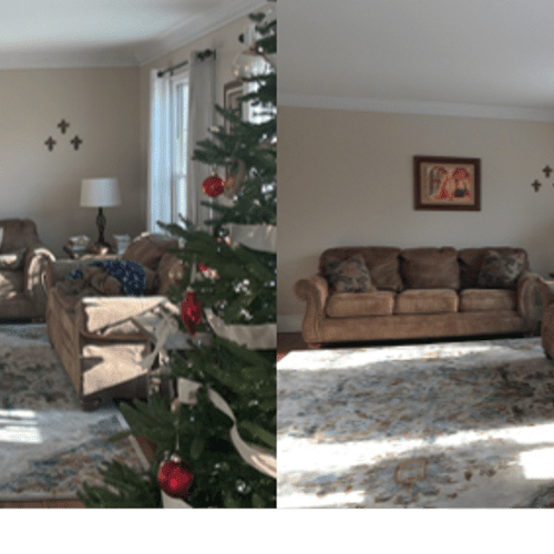 Before and after (living room)