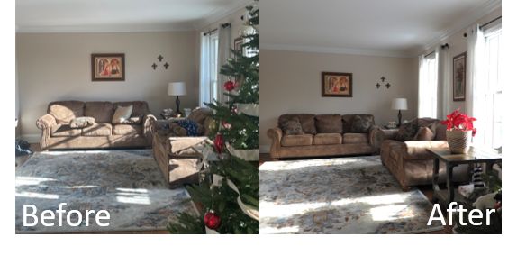 Before and after (living room)