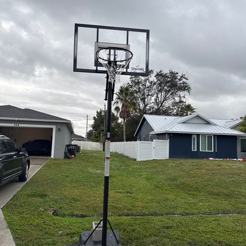 Will did a great job setting up our kids basketbal