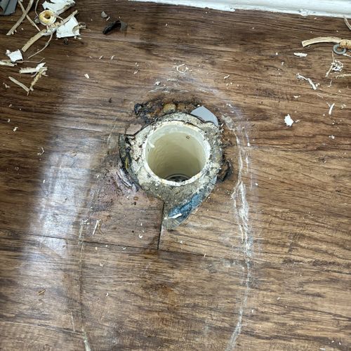 Toilet flange replacement 