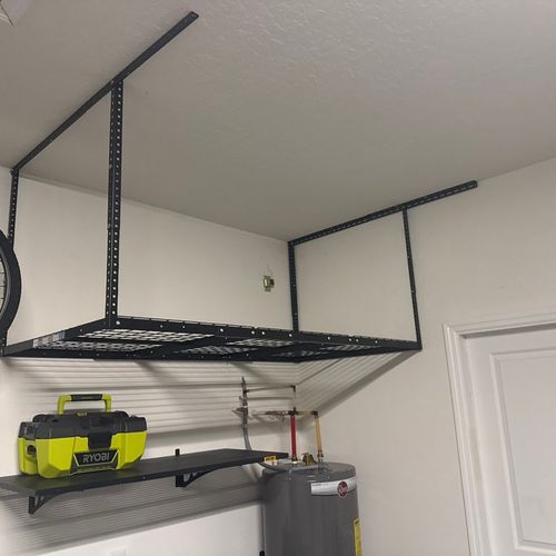 I recently had Next Gen install a garage shelf and