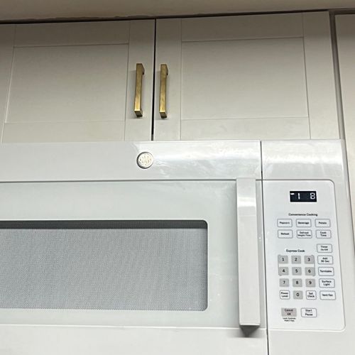 Serhii did an amazing job installing my microwave.