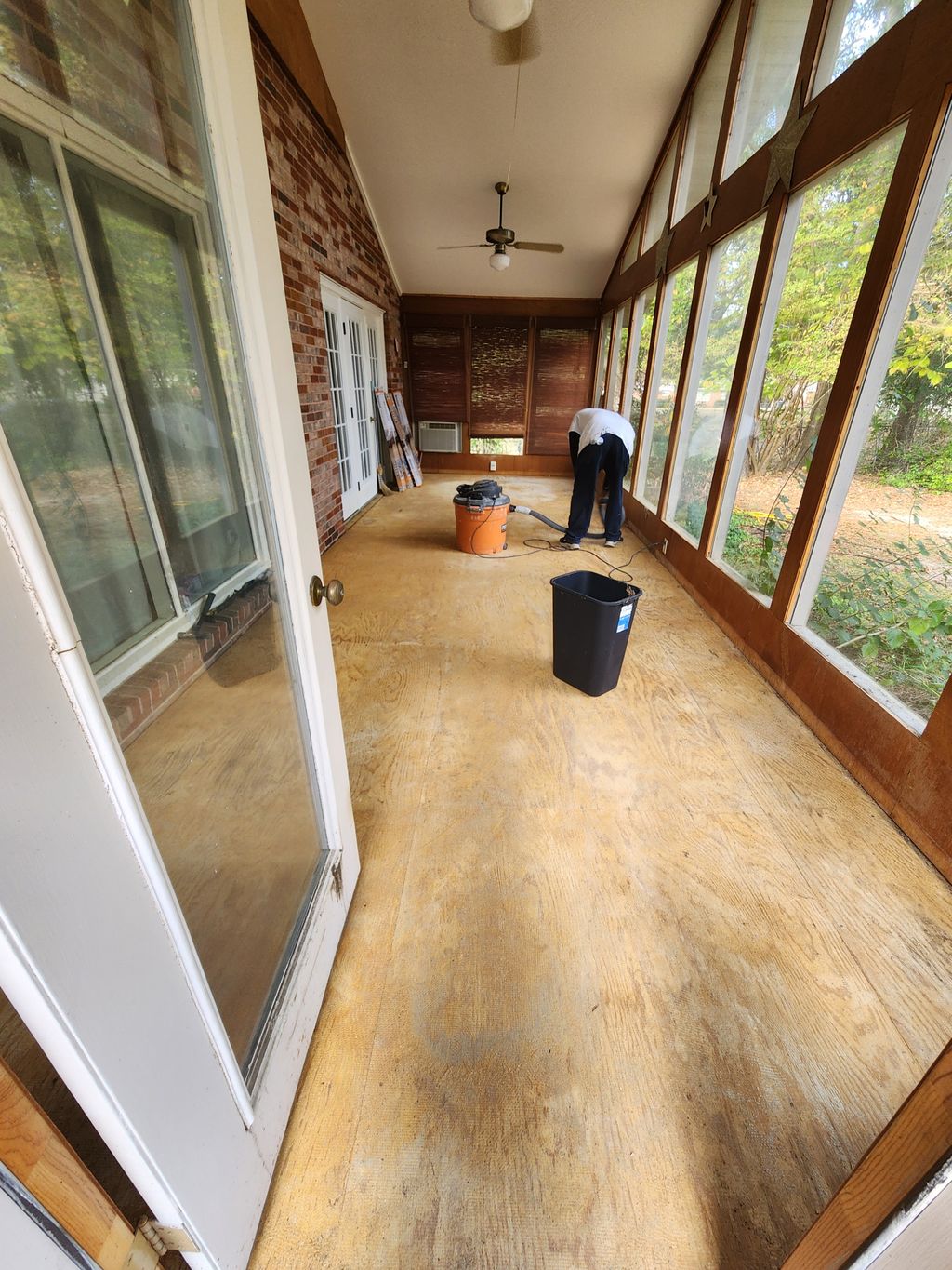 Clanton Sunroom (before/during)