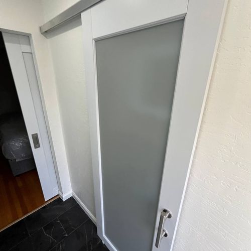 Sliding door installation