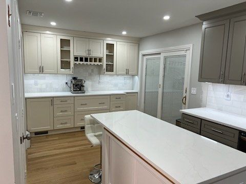 Very professional on kitchen cabinet installation,