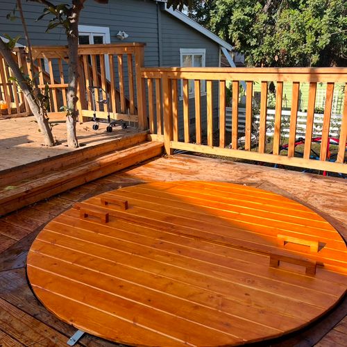 Custom Wooden Spa Cover