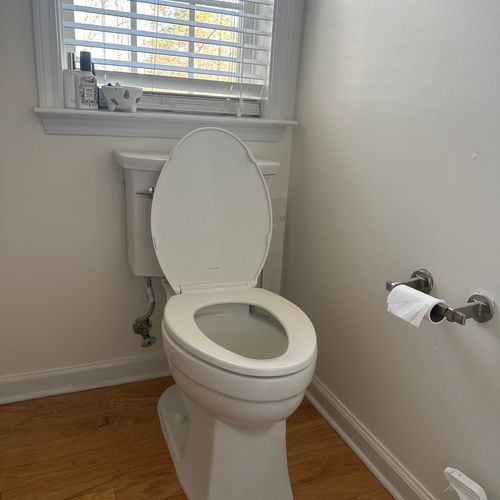 Henry did an amazing job installing our new toilet