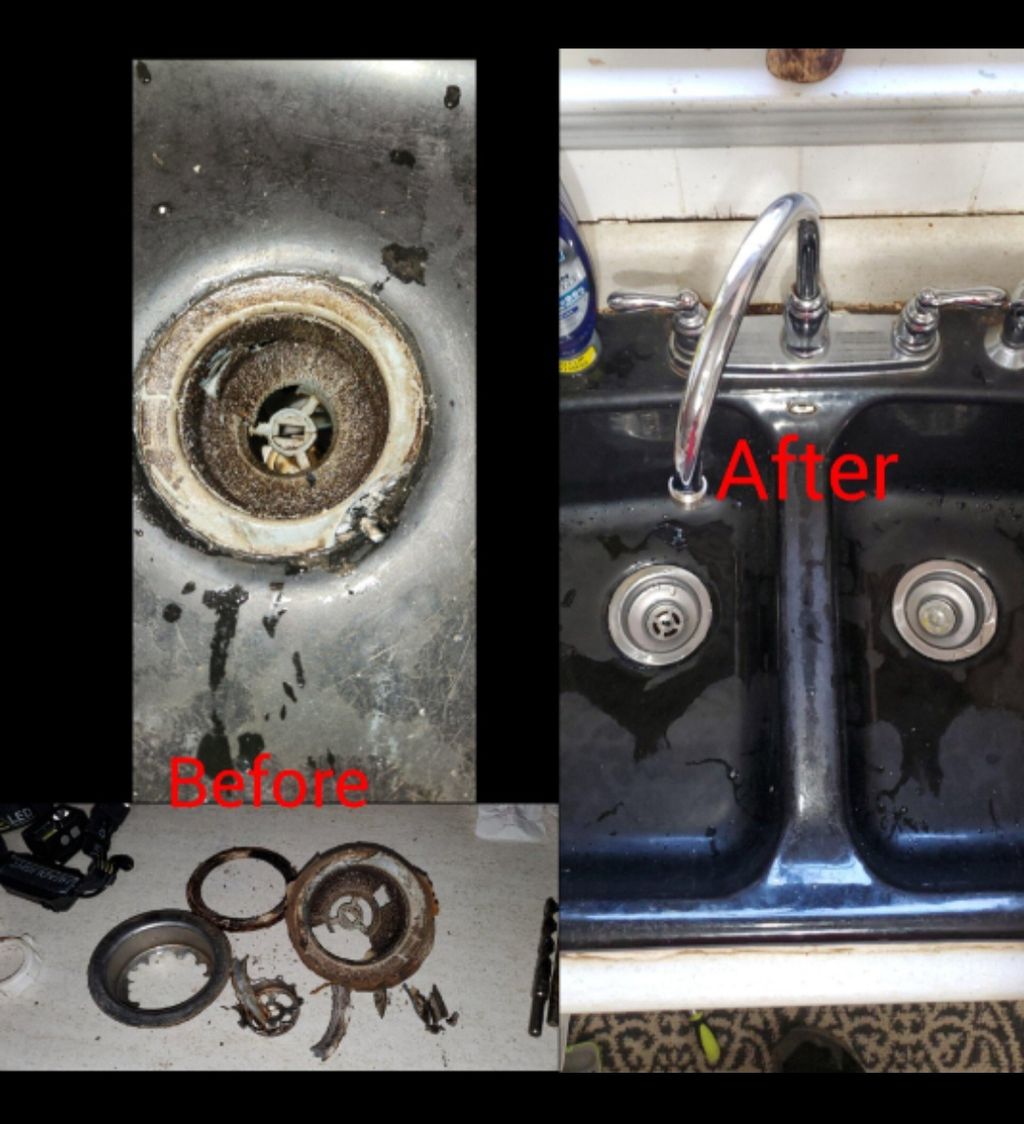 Replaced an old sinks basket strainers. No More le