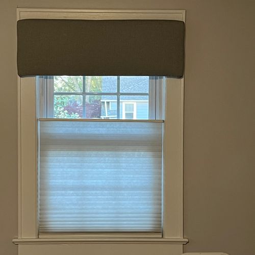 Custom window cornice 