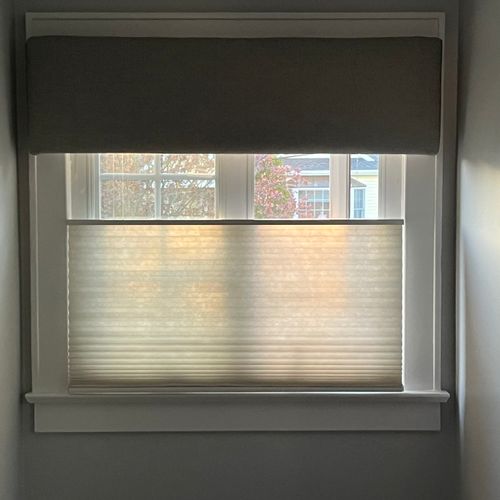 Custom window cornice