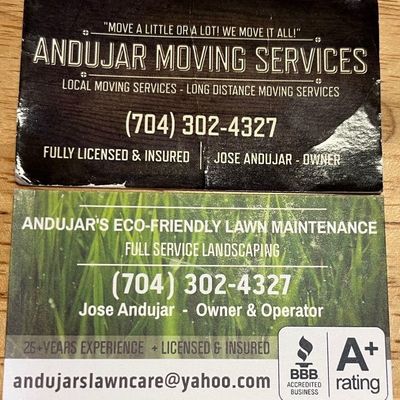 Avatar for Andujar's Eco-Friendly Lawn & Moving Services