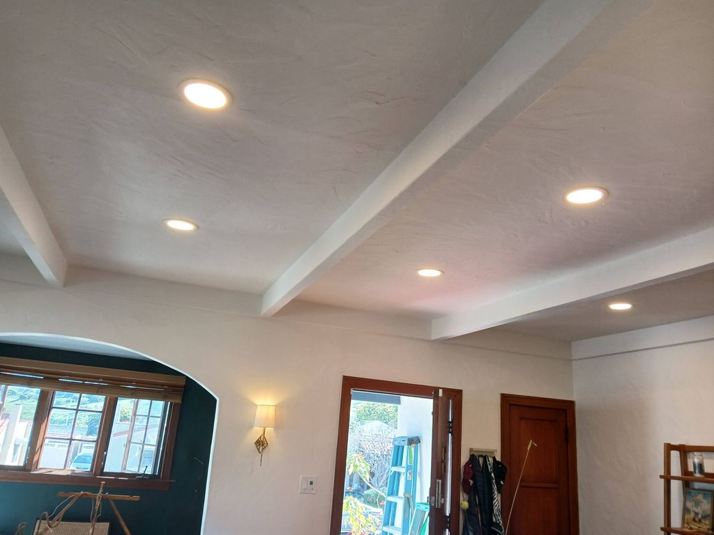 New LED recess light installation 