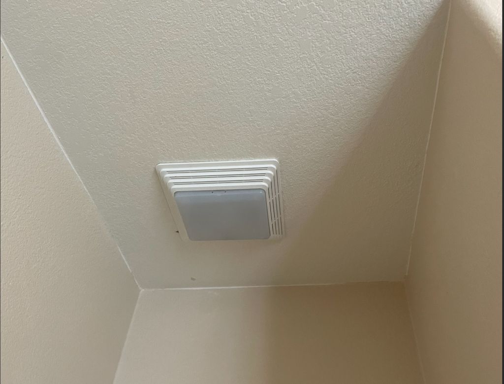 bathroom vent and light install