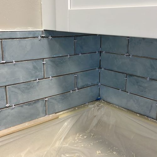 backsplash installation