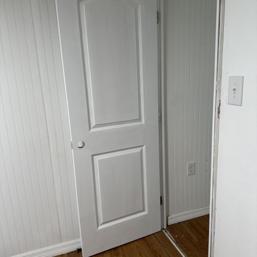 Door Installation and Painting After