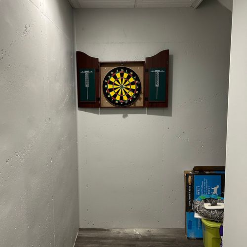 Concrete Wall Mounted Dart Board