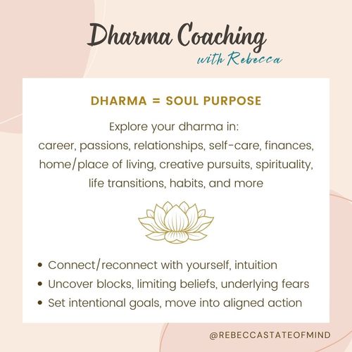 Areas where Dharma Coaching can help