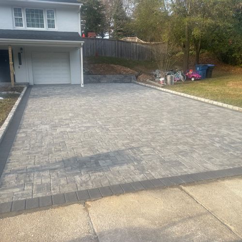 James, and his team did a beautiful paver driveway