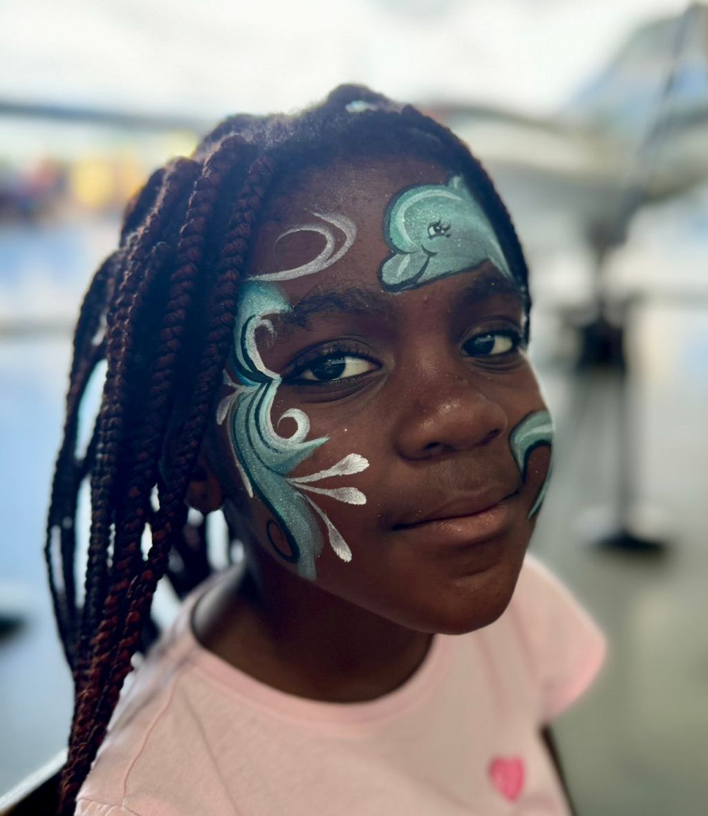 Her Face Paint made quite a splash!