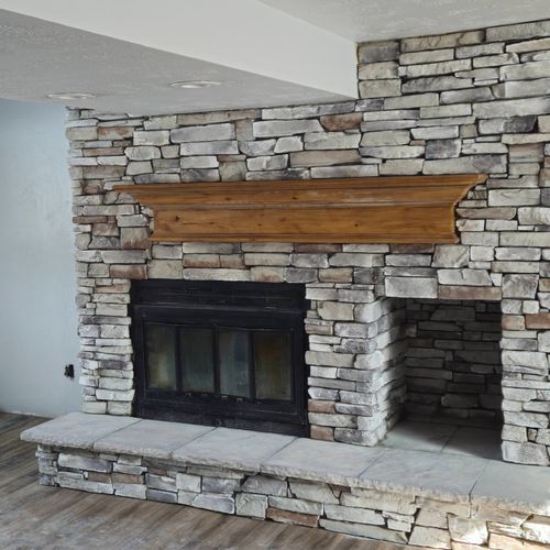 total fireplace remodel