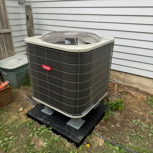 New heat pump installed by Always Sunny Heating&Ai