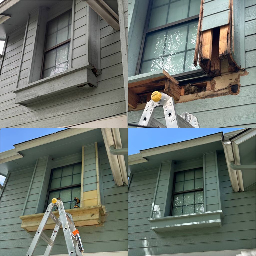 siding repair+ exterior painting