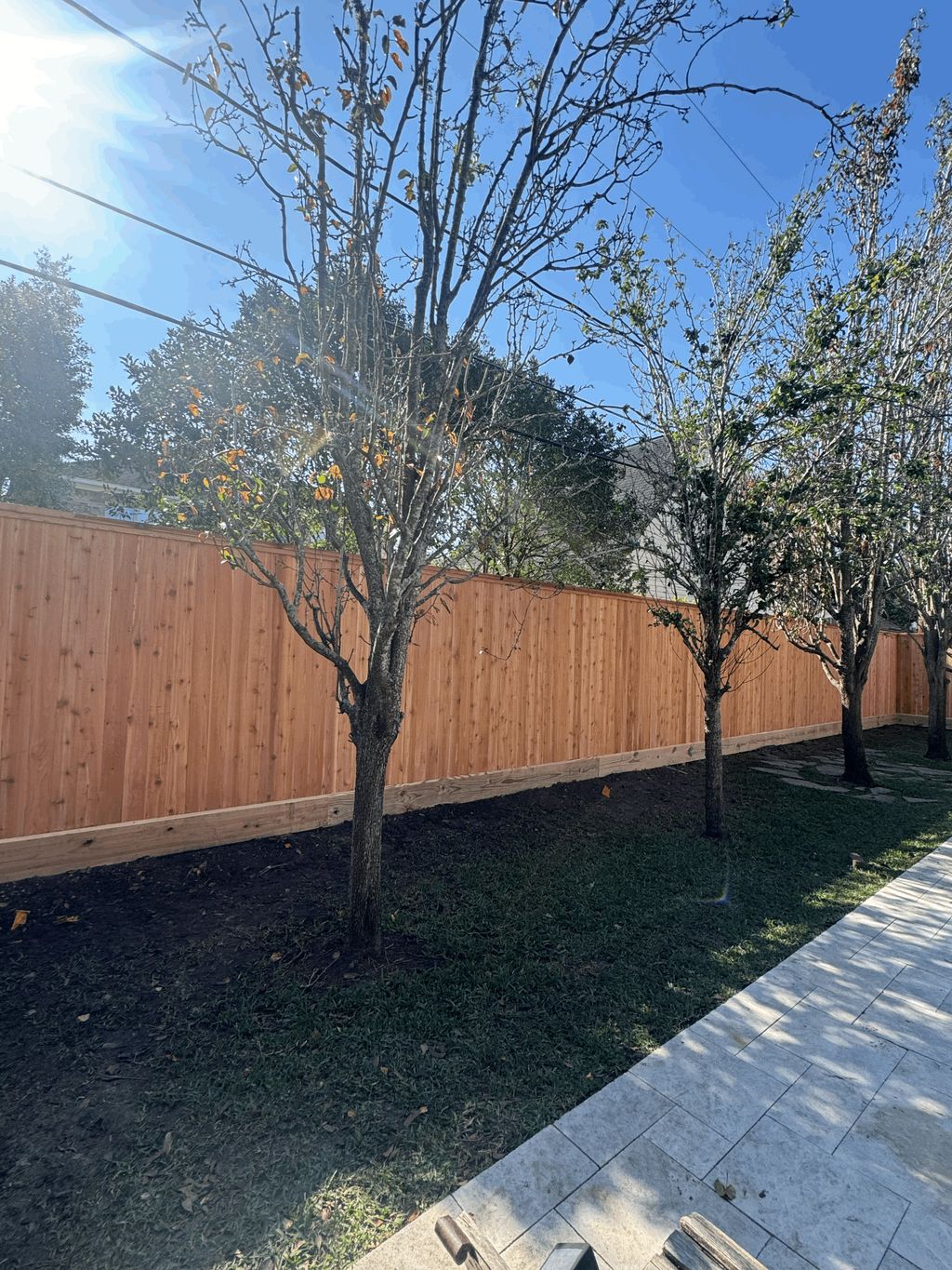 8' Western Red Cedar Fence With Cap Top