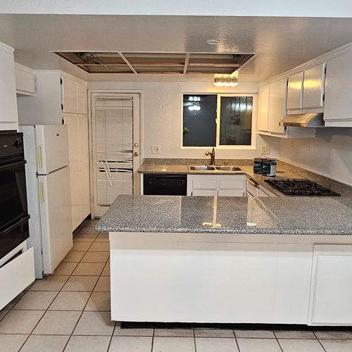 Cabinets after painting