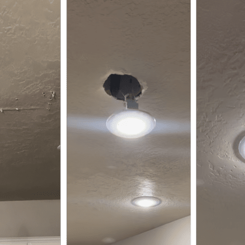 Ceiling leak and mitigation