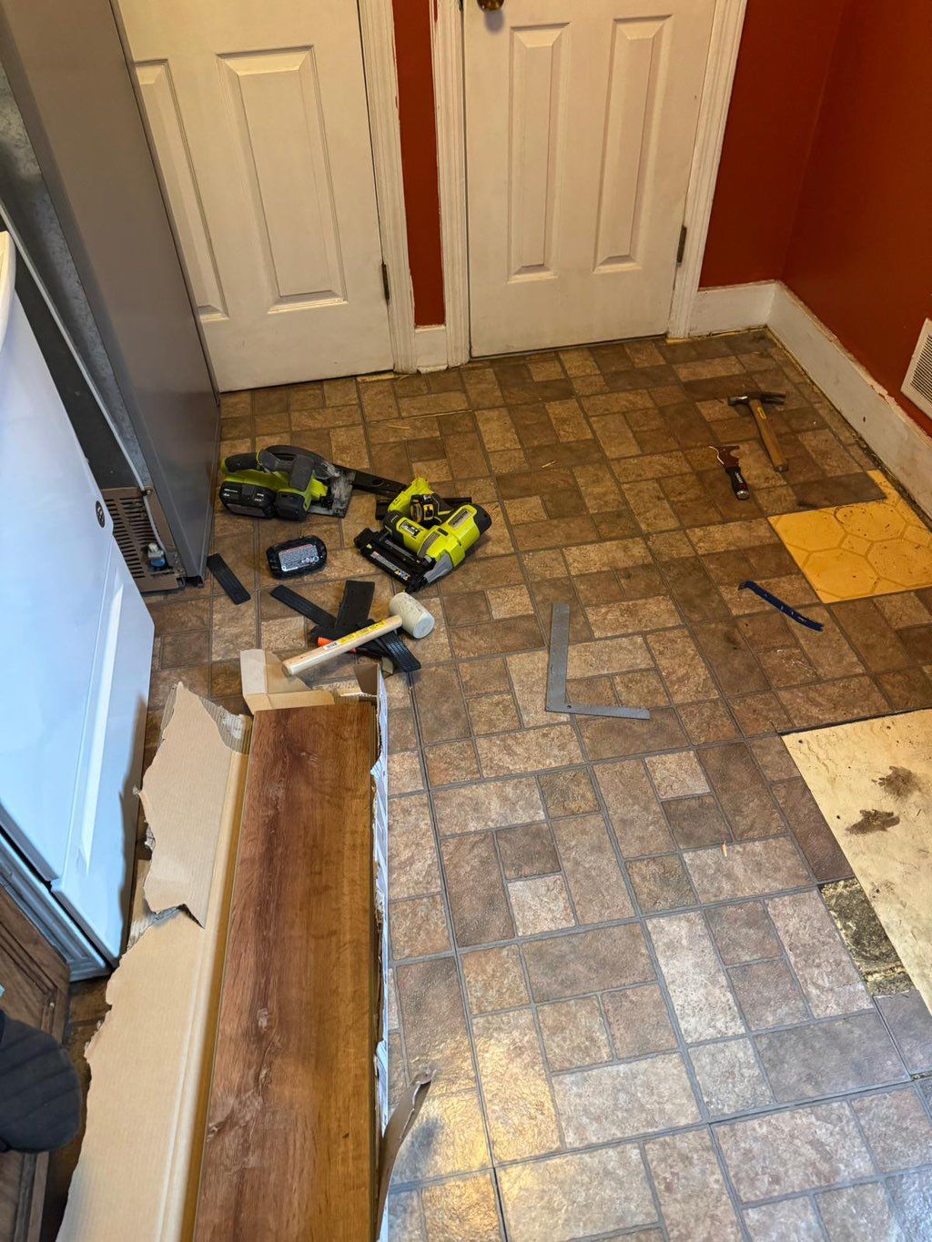 Flooring (before) 