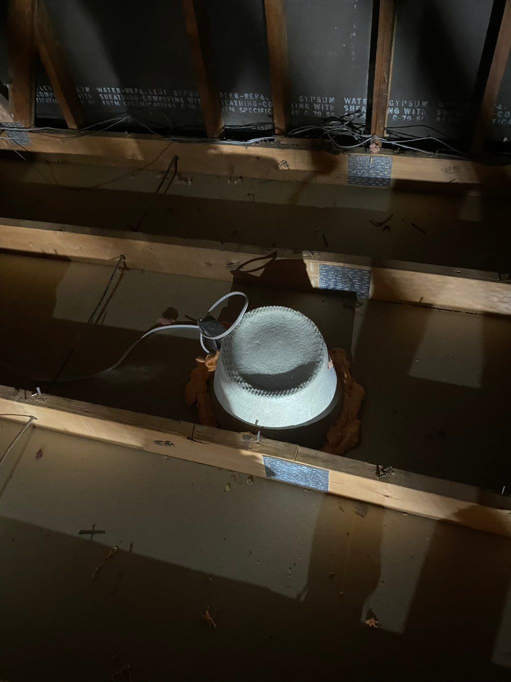 recessed light covers in attic 