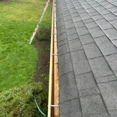 Gutter all clean and finished 