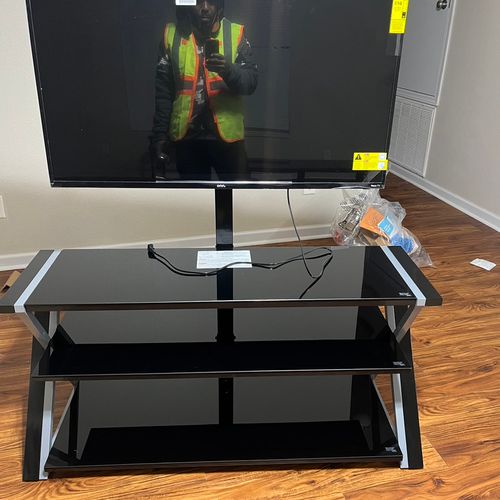 TV stand assembly 