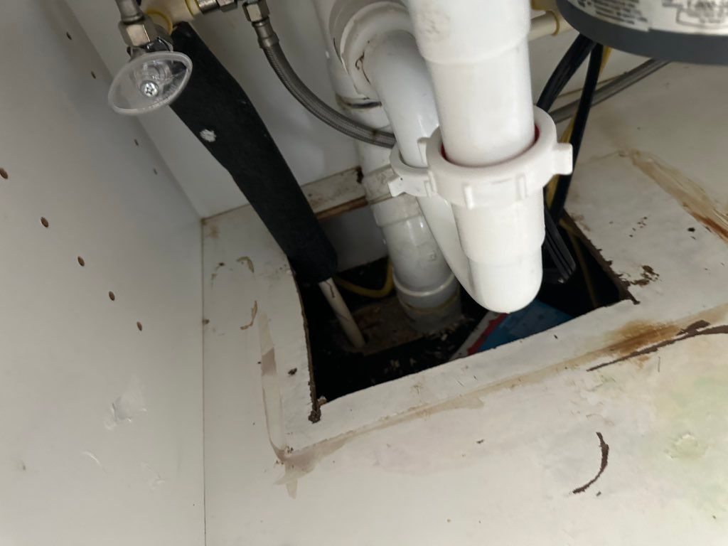 This is before photo of a large entry point undern