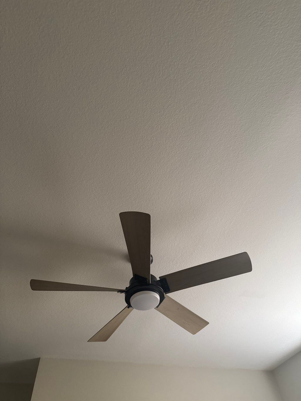 Installed ceiling fan 