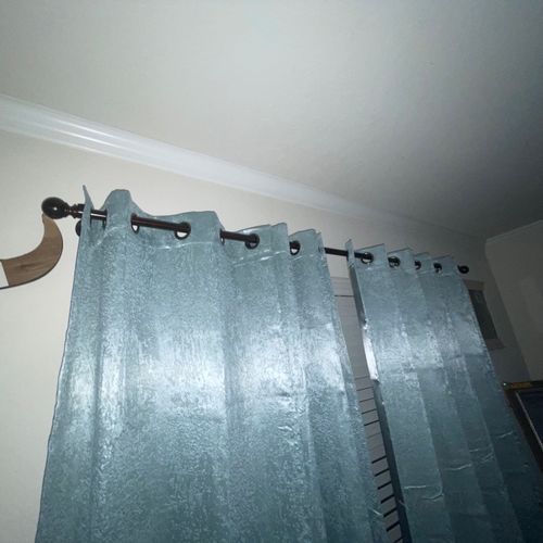 James did a wonderful job installing my curtain ro