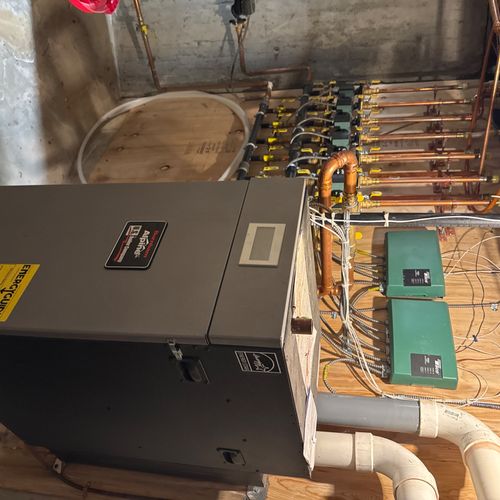 Nick installed a whole house natural gas furnace, 