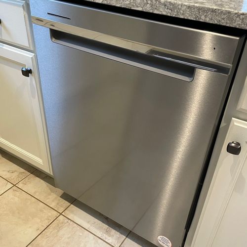 Had a dishwasher installed same day after request.