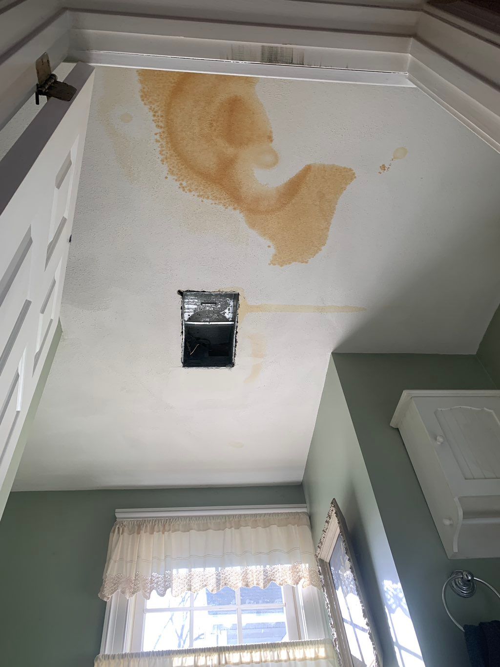 Water damage repair and fan change out 