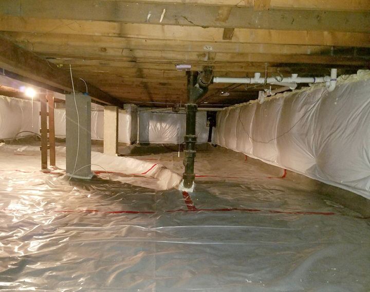 Full crawl space encapsulation