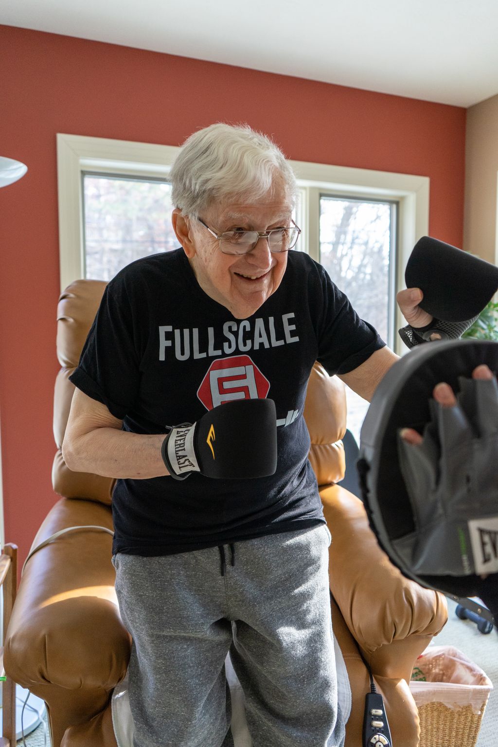 Our amazing client Roger! He was 92 years old at t