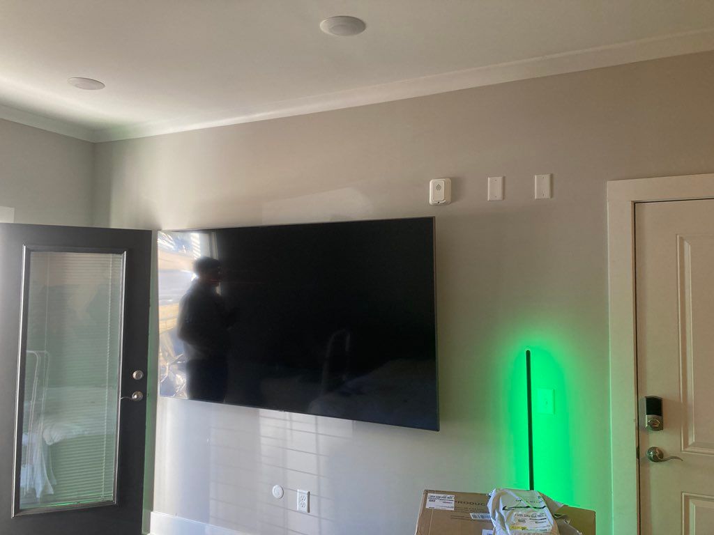 85” TV Mounted 